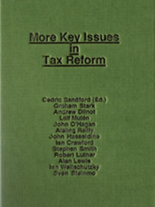 More Key Issues in Tax Reform