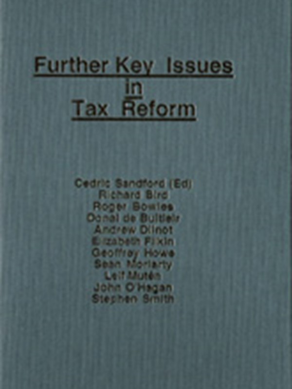 Further Key Issues in Tax Reform